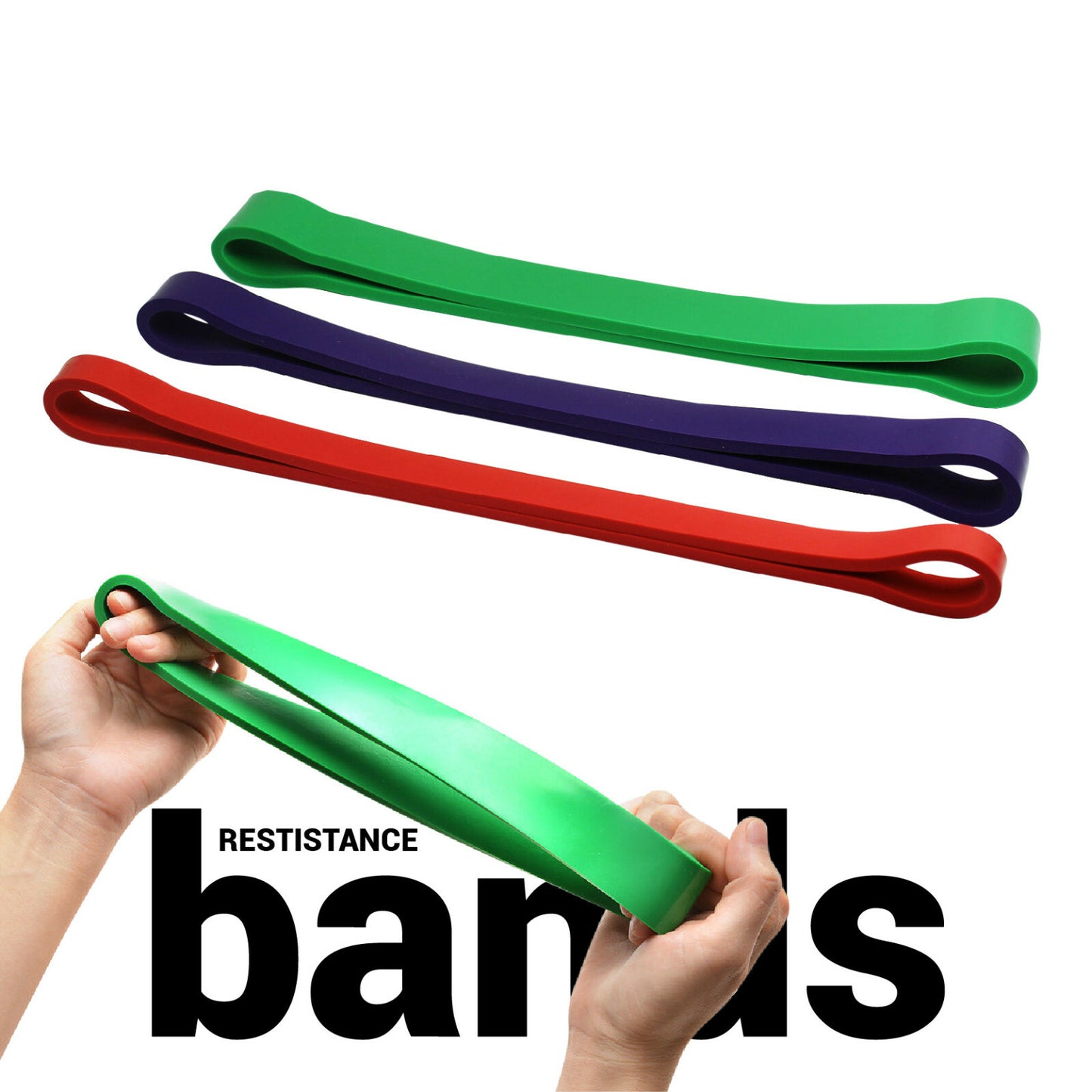 3 Set Resistance Bands Loop Legs Therapy Fitness Tube Workout Bands Fitness Yoga