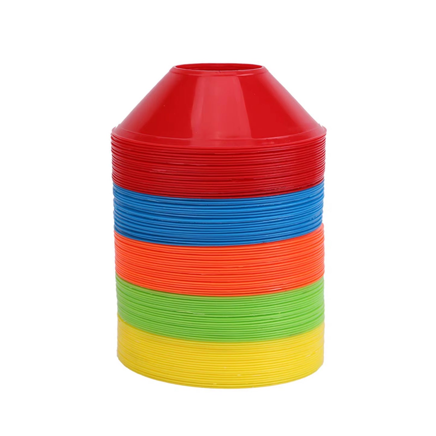 50-Piece Set of Flexible Soccer Cones for Agility Training in Garden Environments