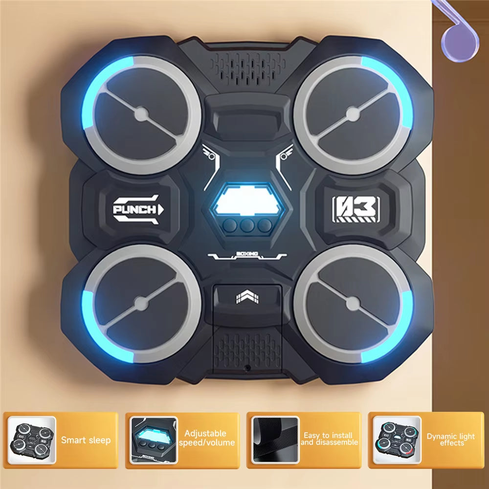 Bluetooth-Enabled Smart Music Boxing Machine for Children - Wall-Mounted Design