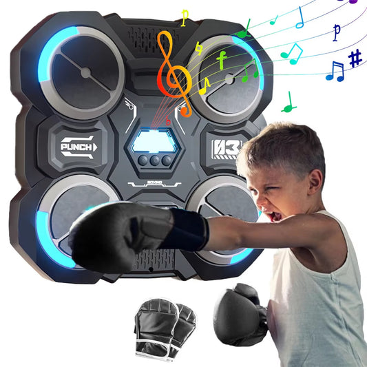Bluetooth-Enabled Smart Music Boxing Machine for Children - Wall-Mounted Design