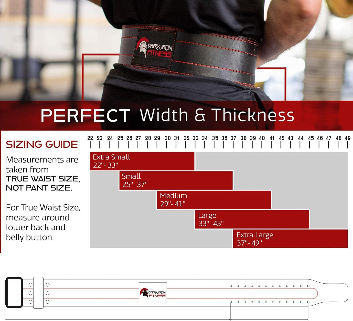 Weight Lifting Belt for Powerlifting Deadlift Training, Premium Leather for Core Support Gym Strength Workout